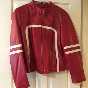 Wilsons Leather Maxima Moto Jacket XL Red